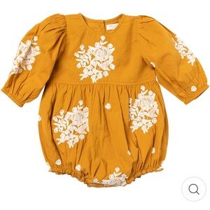 Pink Chicken Brooke Bubble - Inca Gold w/ Embroidery